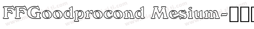 FFGoodprocond Mesium字体转换